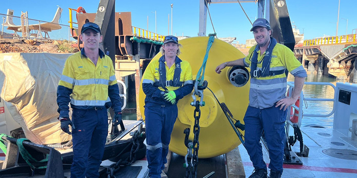 New IMOS coastal moorings strengthen ocean observations in Exmouth Gulf
